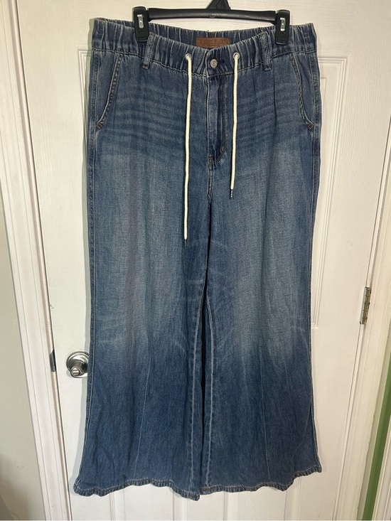 Judy Blue Denim - JUDY BLUE MADE TO MOVE WIDE LEG PALAZZO FEATHERWEIGHT ELASTIC WAIST Size 13/31